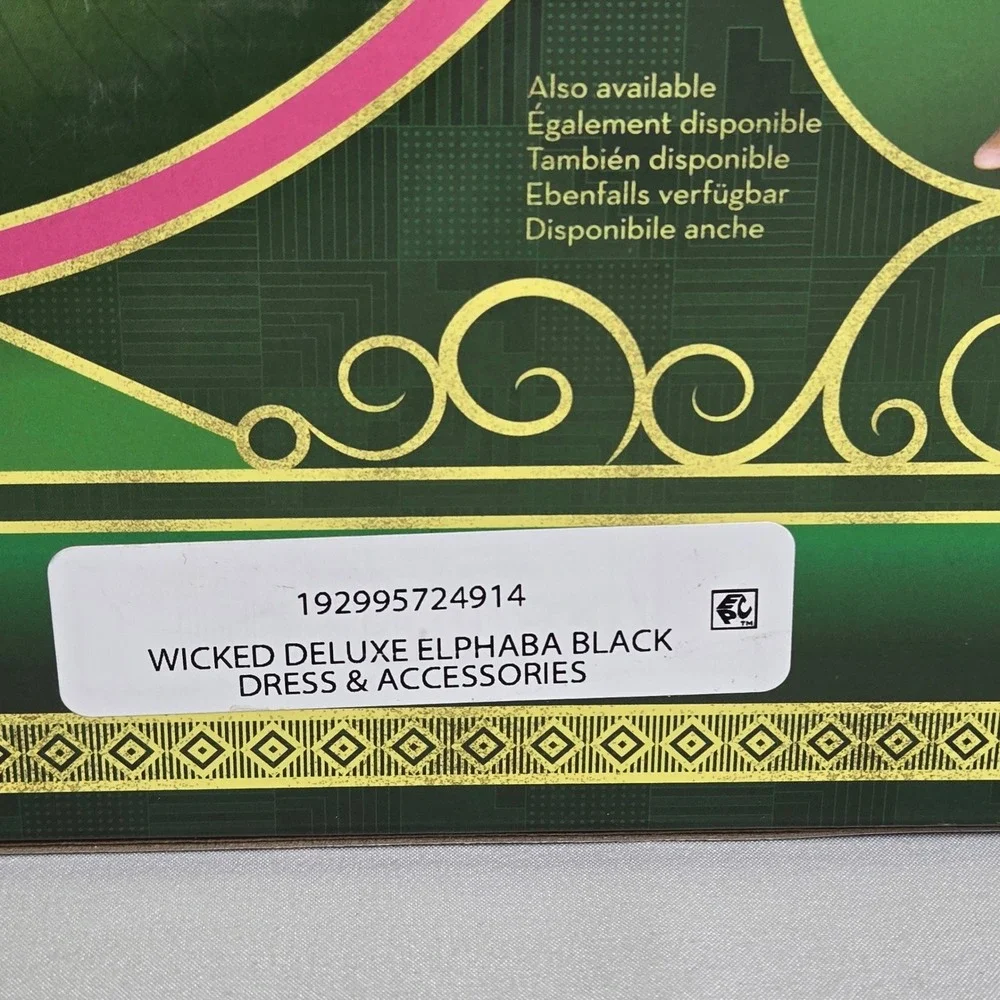 Universal's Wicked Deluxe Elphaba Black Dress & Accessories‎ Dress Up Set, New